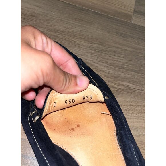 Prada Authentic  Black Suede Loafers Size 9 / 39  Womens - Picture 8 of 9